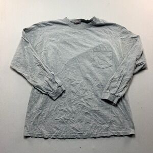Windridge Pocket T-Shirt Mens Large Gray Excellent Long Sleeve Made in USA